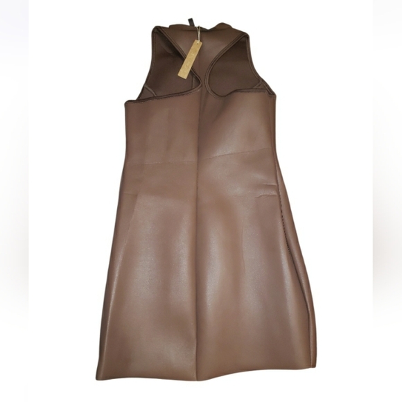 NWT SKIMS Rubberized Scuba Swim Mock Neck Dress- M - Picture 3 of 5